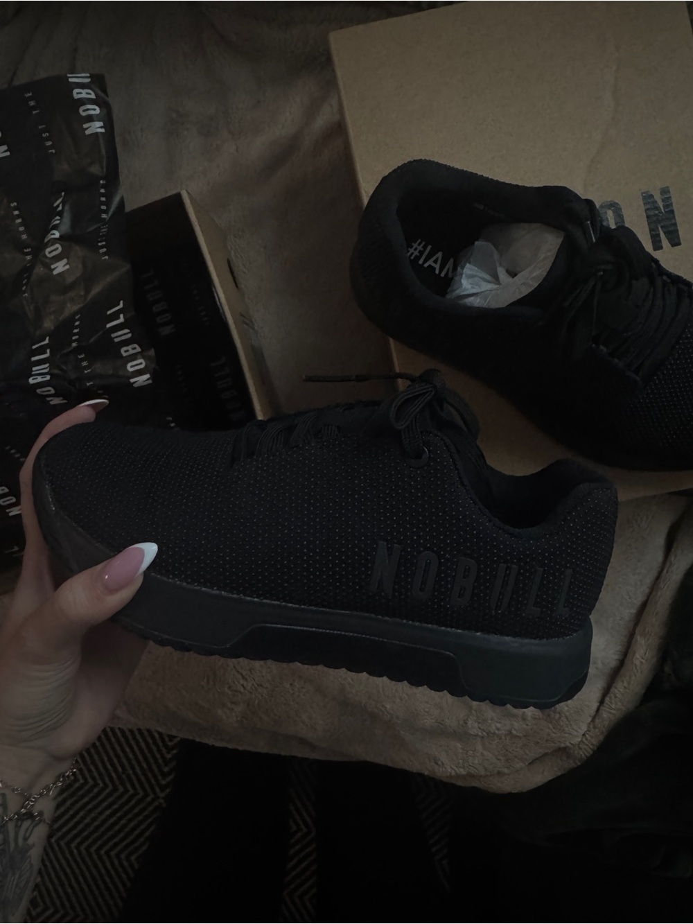 NOBULL Women’s All-Black SF Trainer + Low